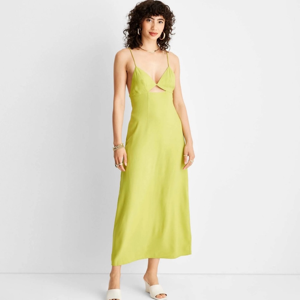 Future Collective Lime Green Dress